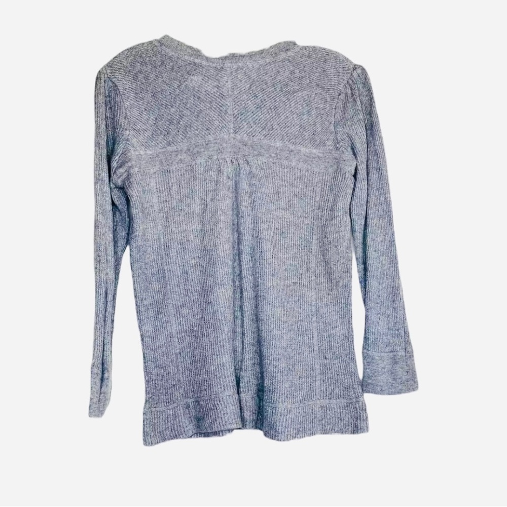 Aqua Womens Gray Cashmere Silk Blend Crewneck Sweater Soft Cozy Gray Size M - Picture 12 of 14